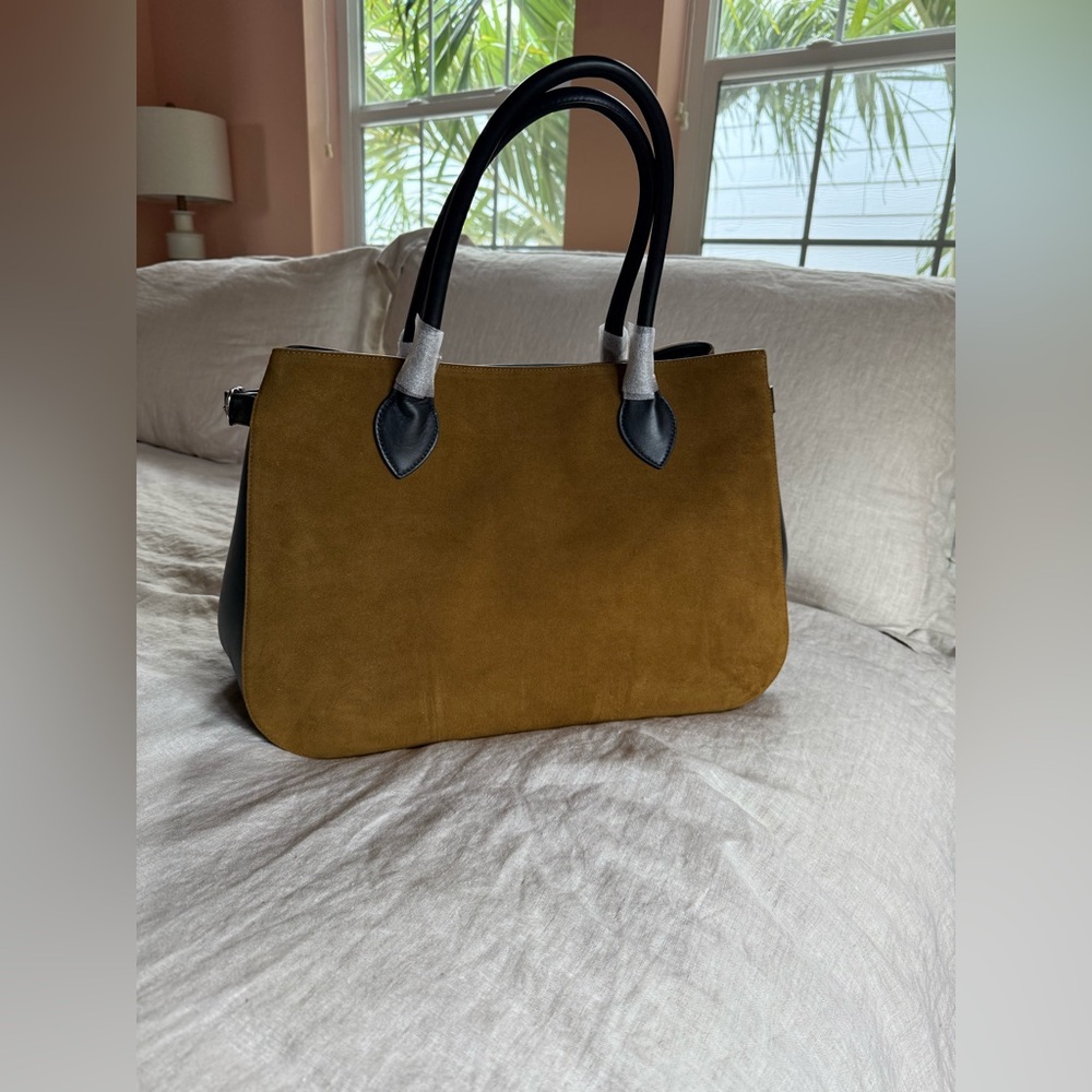 Reformation Patrizia Tote - bog suede and Black - Picture 6 of 8